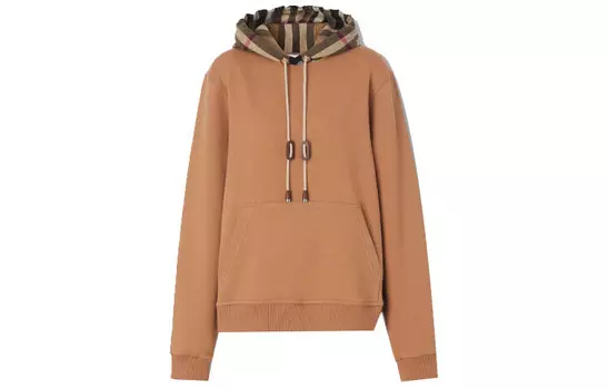 Свитшот женский Burberry с капюшоном, коричневый