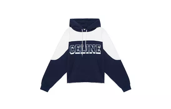 Свитшот женский Celine, белый / синий