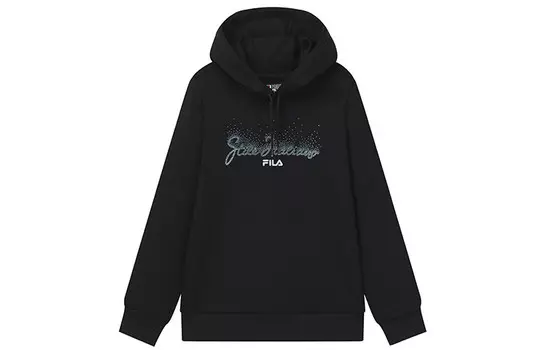 Свитшот женский, цвет черный как смоль Fila