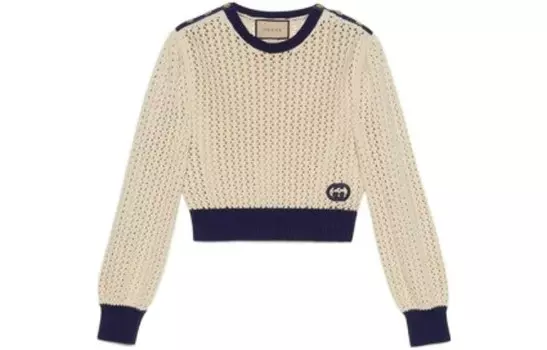 Свитшот женский цвета слоновой кости Gucci