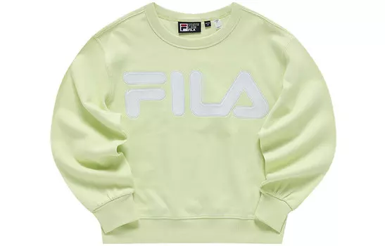 Свитшот женский флуоресцентный лаймово-зеленый Fila