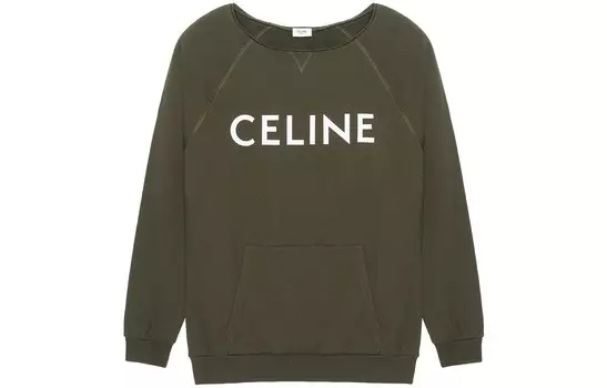 Свитшот женский глубокий Celine, хаки