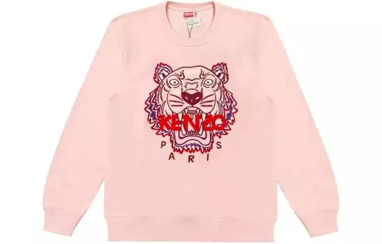 Свитшот женский Kenzo с принтом, светло-розовый