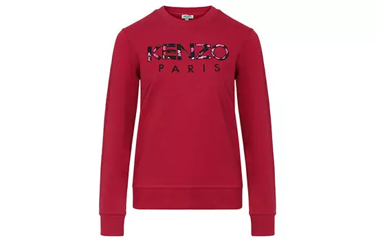Свитшот женский Kenzo, вишнево-красный