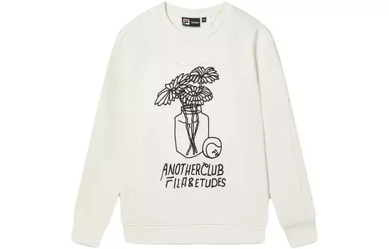 Свитшот женский кокосово-молочно-белый Fila