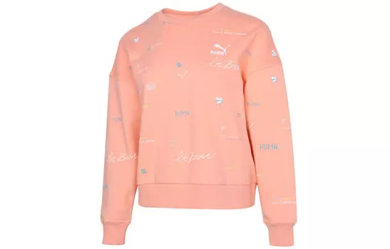 Свитшот женский коралловый Puma