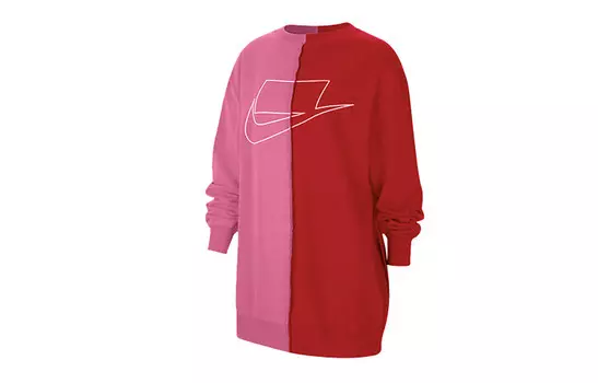 Свитшот женский красновато-розовый Nike, красный/розовый