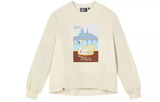 Свитшот женский кремовый Fila