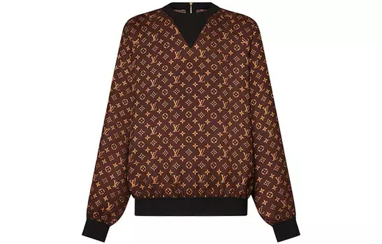 Свитшот женский Louis Vuitton, коричневый