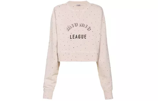 Свитшот женский Miu Miu, песочно-желтый