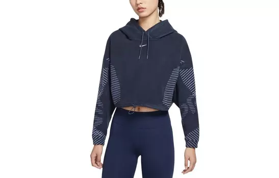 Свитшот женский молниеносно-голубой/металлический серебристый Nike