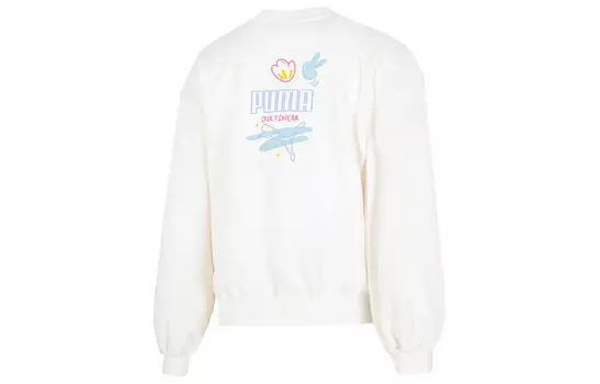 Свитшот женский молочно-белый Puma