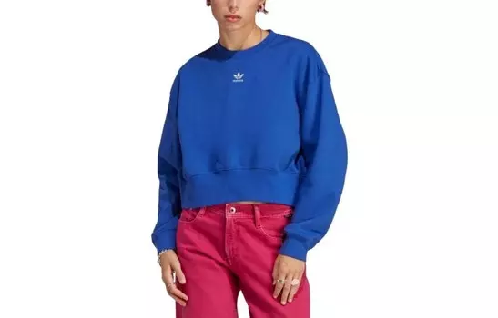 Свитшот женский неоново-голубой Adidas Originals