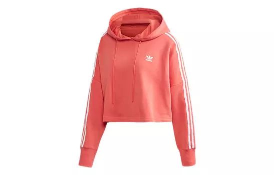 Свитшот женский NWT светло-алый/белый Adidas Originals, белый