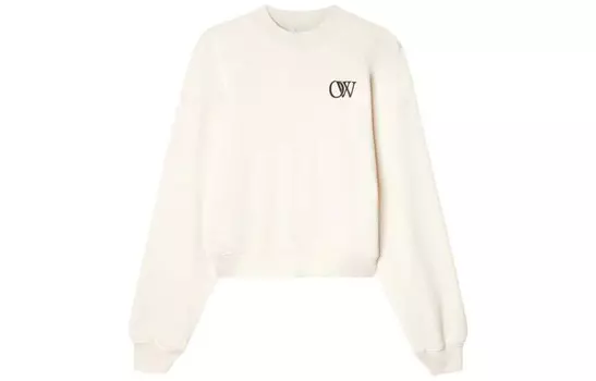 Свитшот женский Off-White, серый / белый