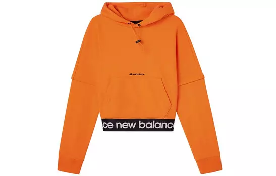 Свитшот женский оранжевый New Balance, оранжевый