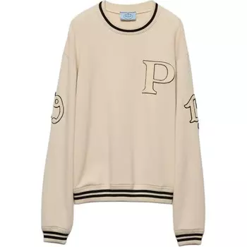 Свитшот женский Prada, слоновая кость