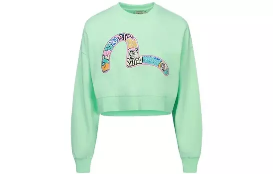 Свитшот женский яблочно-зеленый Evisu