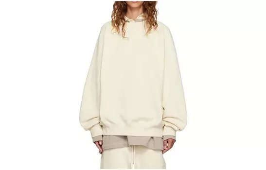 Свитшот женский яичная скорлупа белый Fear Of God Essentials