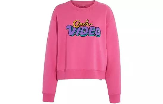 Свитшот женский розово-розовый Coach