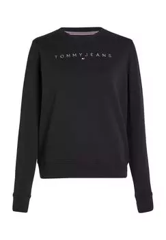 Свитшот женский с фирменной вышивкой TOMMY Jeans, цвет Bds Black