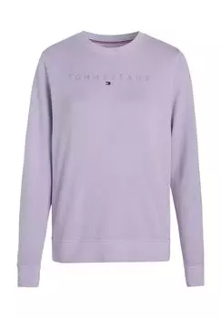 Свитшот женский с фирменной вышивкой TOMMY Jeans, цвет Lavender Flowe