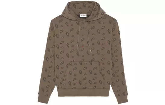 Свитшот женский Saint Laurent, коричневый