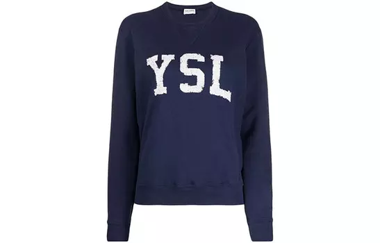 Свитшот женский Saint Laurent, синий