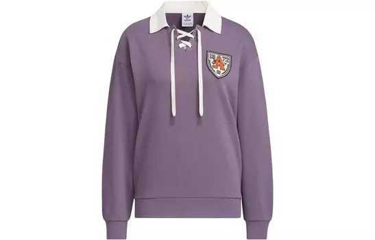 Свитшот женский серо-фиолетовый Adidas Originals