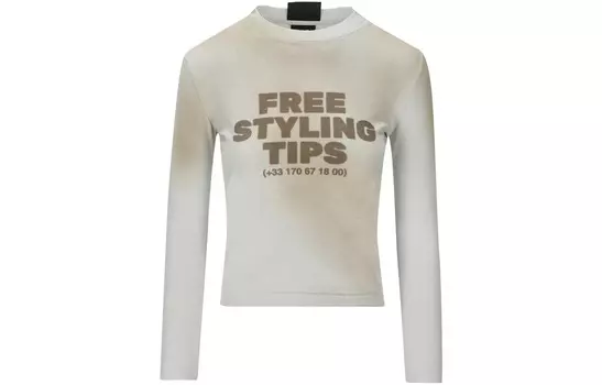 Свитшот женский серый/белый Balenciaga