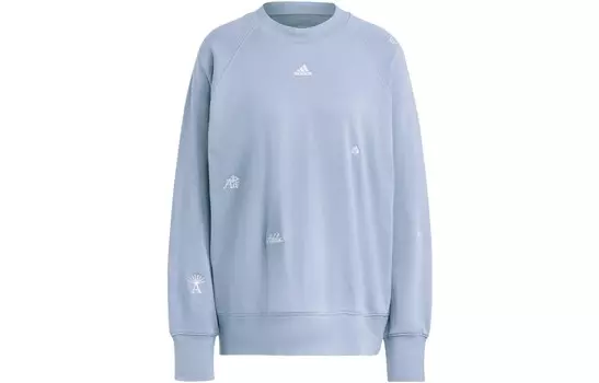 Свитшот женский синий Adidas