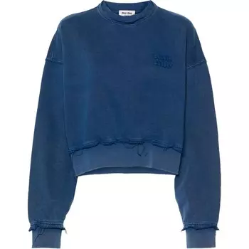 Свитшот женский синий Miu Miu