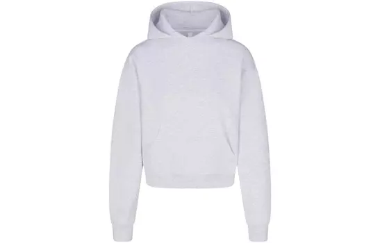 Свитшот женский светло-серый меланжевый Skims