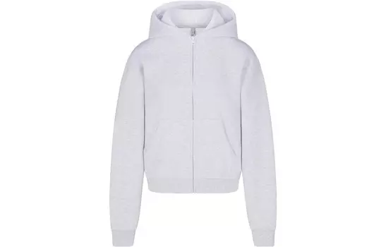 Свитшот женский светло-серый меланжевый Skims