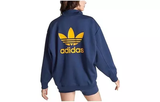 Свитшот женский темно-синий Adidas