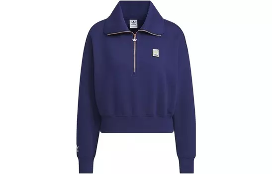 Свитшот женский темно-синий Adidas Originals