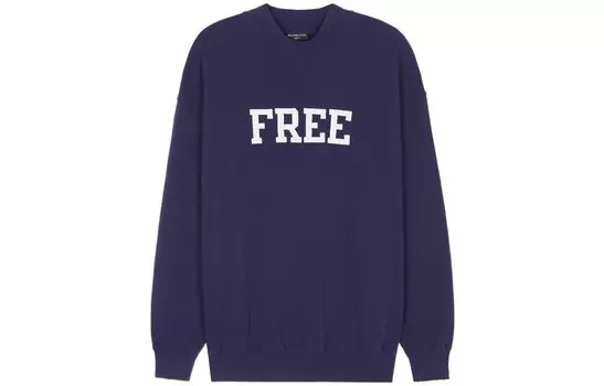 Свитшот женский темно-синий Balenciaga