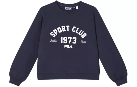 Свитшот женский темно-синий Fila