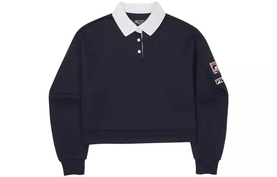 Свитшот женский темно-синий Fila