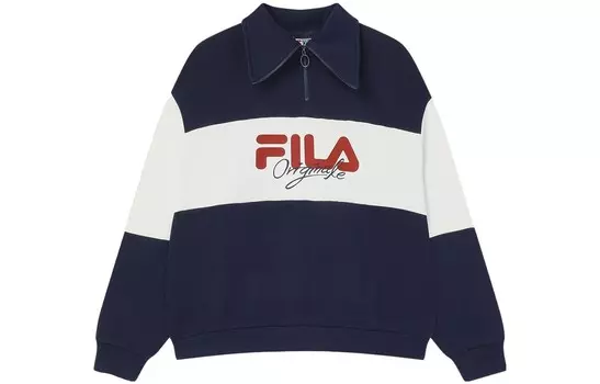 Свитшот женский темно-синий Fila