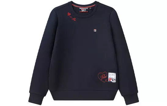Свитшот женский темно-синий Fila