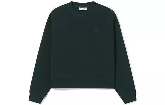 Свитшот женский темно-зеленый Lacoste