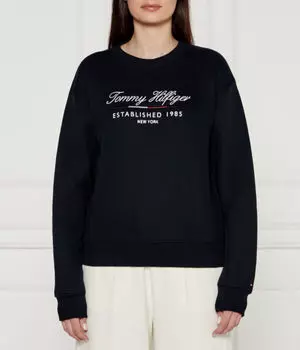Свитшот женский Tommy Hilfiger с надписью, синий
