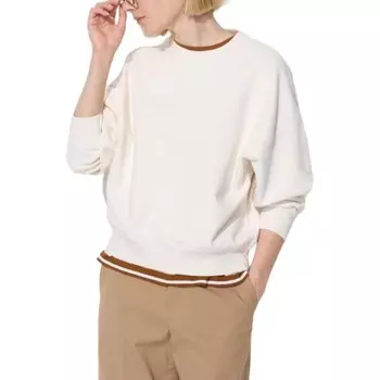 Свитшот женский Uniqlo, молочно-белый