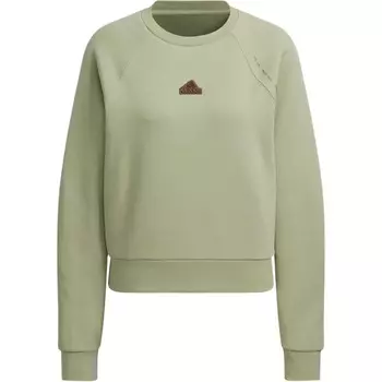 Свитшот женский зеленый Adidas
