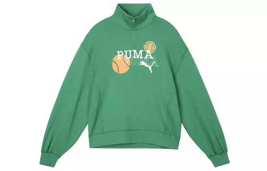 Свитшот женский зеленый Puma