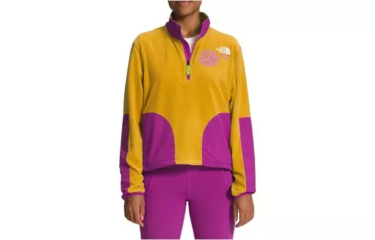 Свитшот женский желтый/фиолетовый The North Face