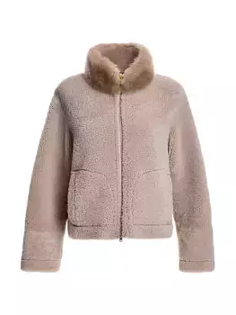 Свободная дубленка Maximilian, цвет cafe latte