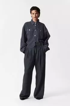 Свободная джинсовая куртка & Other Stories, черный