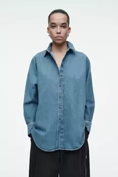 Свободная джинсовая рубашка Cos, синий